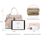 Dasein Women’s 2pcs Satchel & Shoulder Bag Set