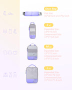 PackPro 6 Set Compression Cubes for Travel - Luggage Travel Bags by Handbags Specialist Headquarter | Available at Handbags Specialist Headquarter