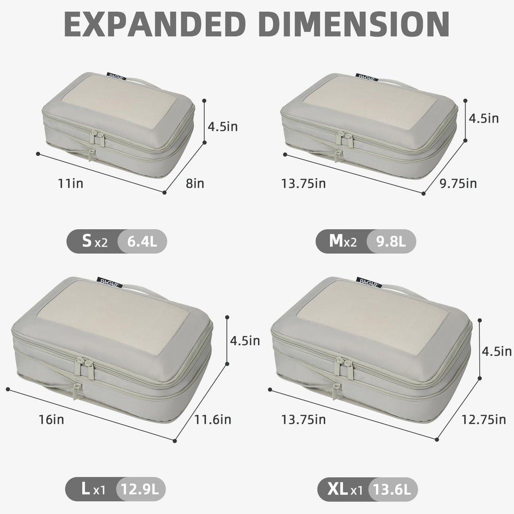 BAGAIL Expandable Travel Compression Cubes Set -  by Handbags Specialist Headquarter | Available at Handbags Specialist Headquarter