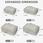 BAGAIL Expandable Travel Compression Cubes Set -  by Handbags Specialist Headquarter | Available at Handbags Specialist Headquarter