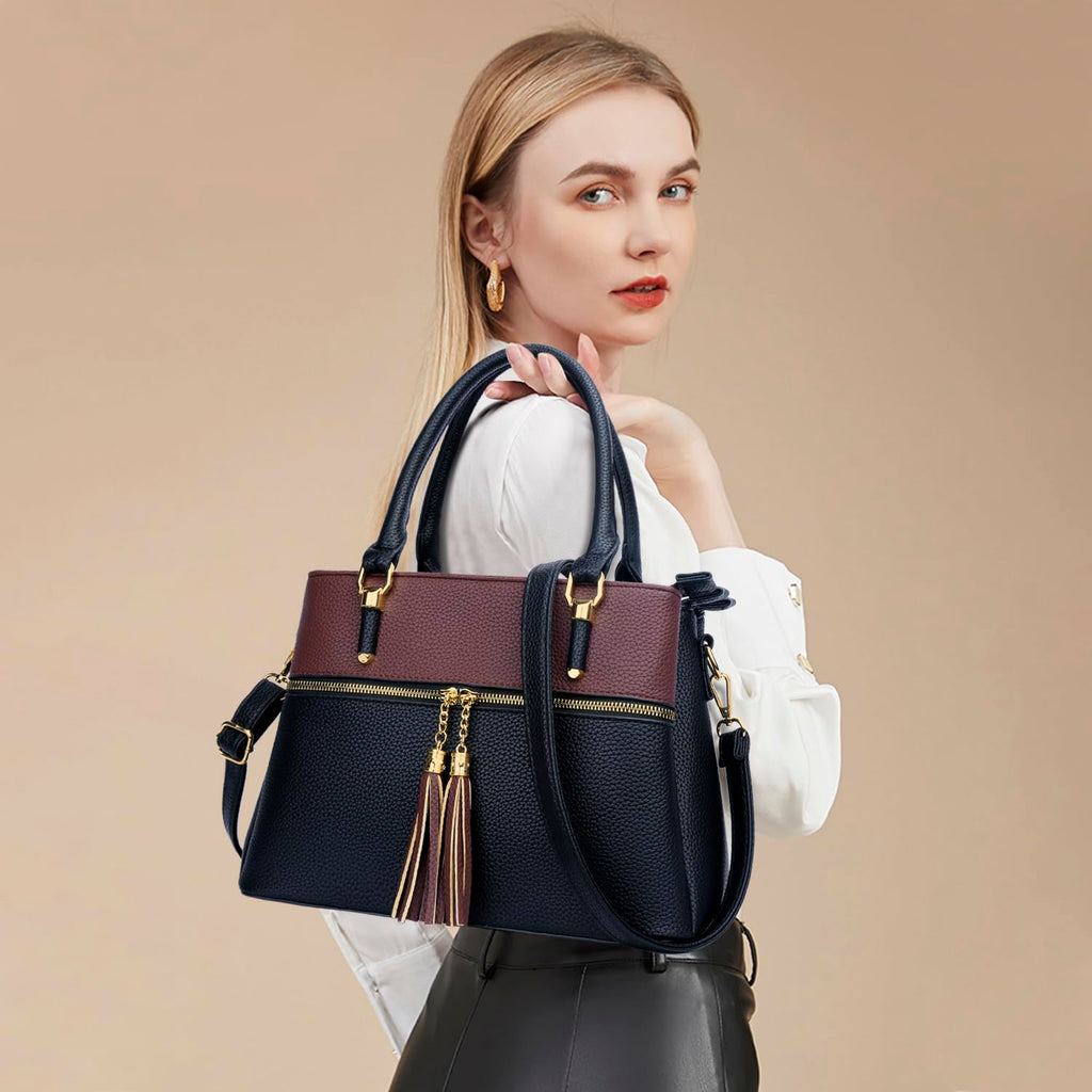 Luxe Leather Satchel & Crossbody Bags -  by Handbags Specialist Headquarter | Available at Handbags Specialist Headquarter