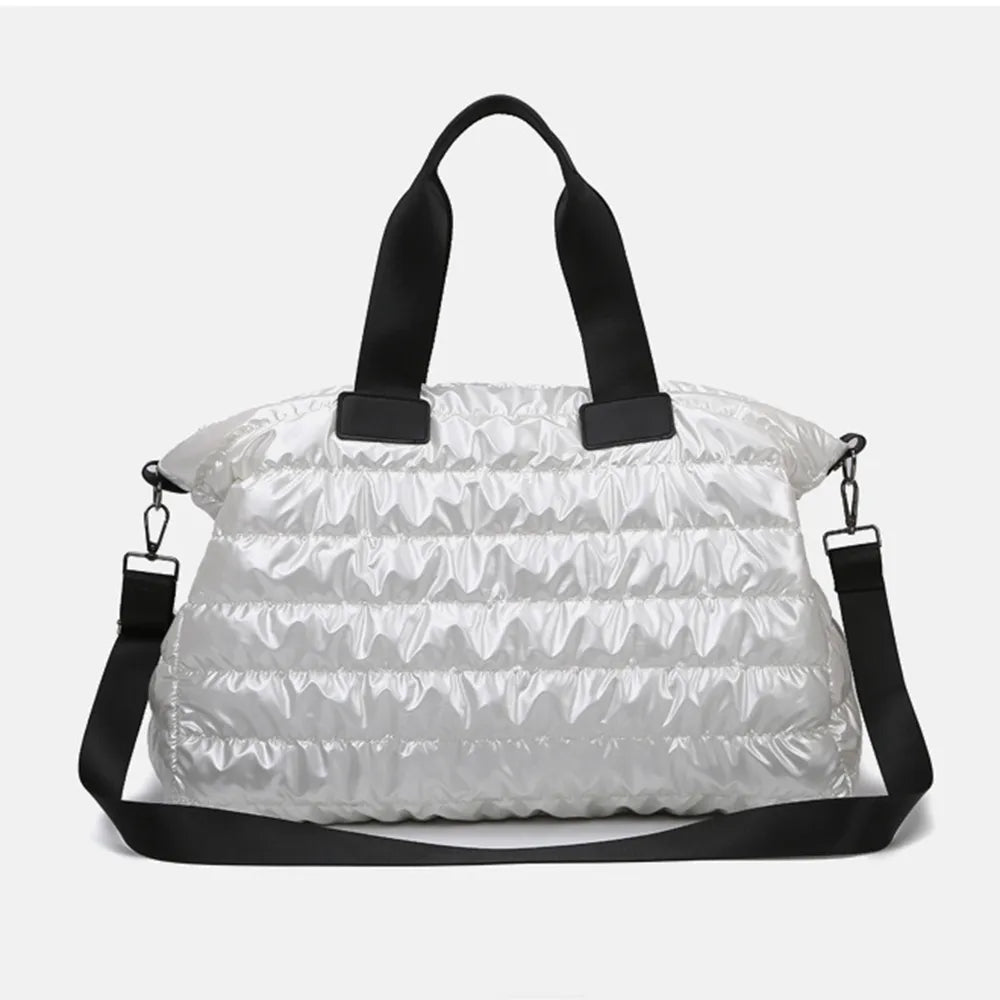 Quilted Nylon Oversize Travel Bag - travel-bag by Trendsi | Available at Handbags Specialist Headquarter