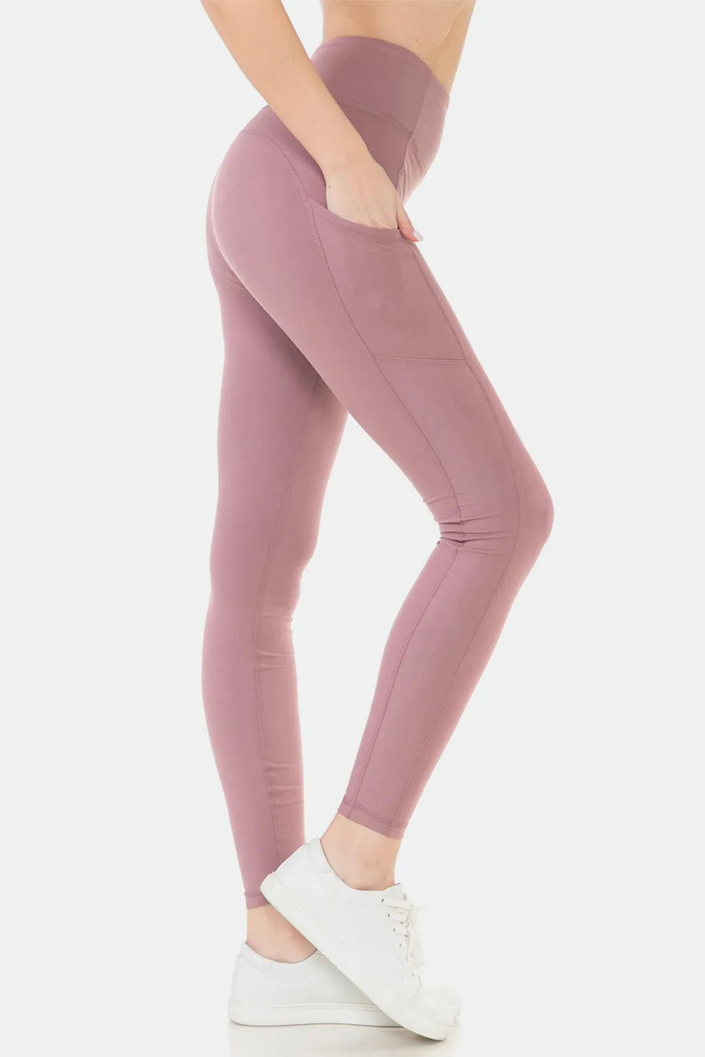 Leggings Depot Wide Waistband High Waist Leggings - Leggings by Trendsi | Available at Handbags Specialist Headquarter