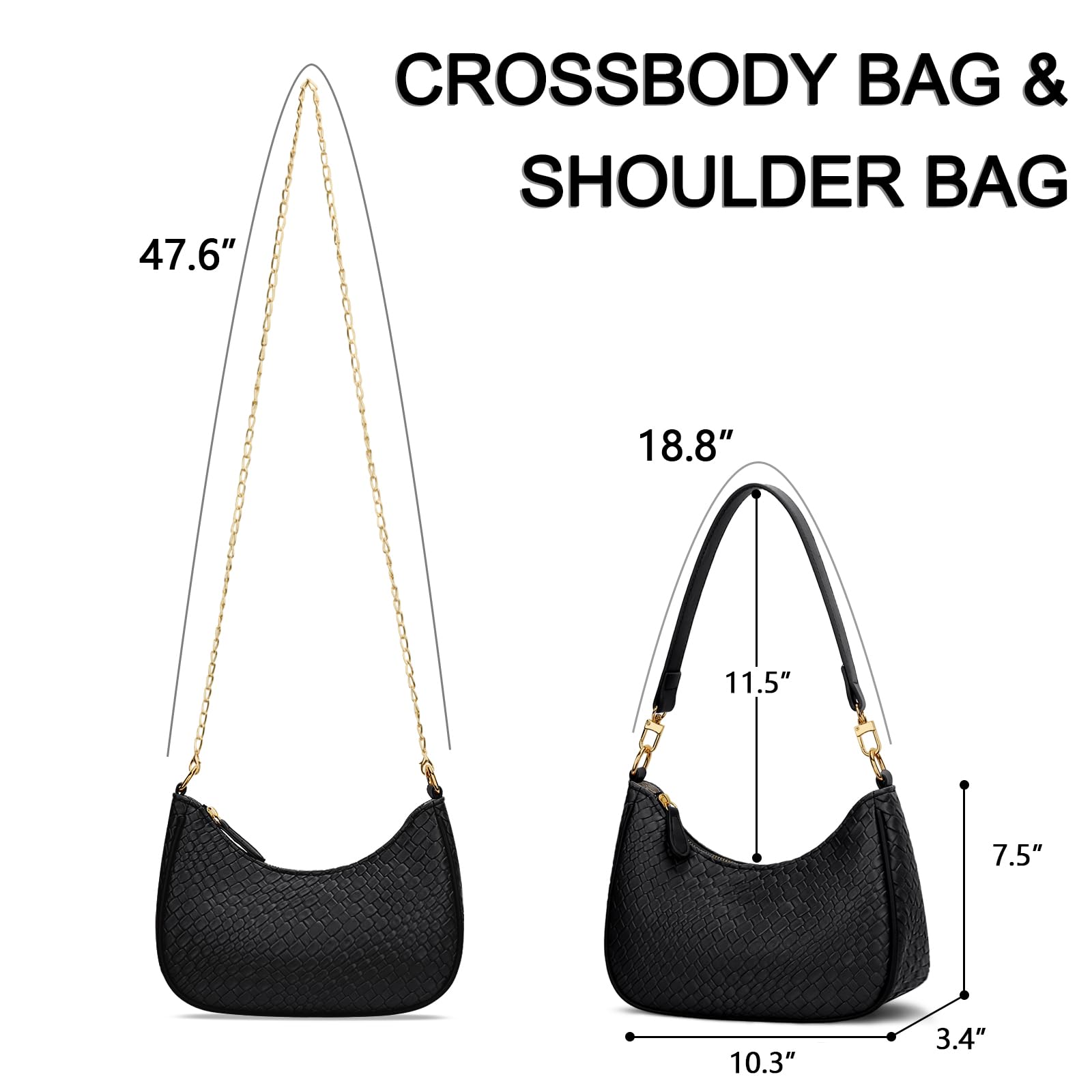 Retro Chic Hobo Bag - Cute Underarm Purse - Shoulder Bags by Handbags Specialist Headquarter | Available at Handbags Specialist Headquarter