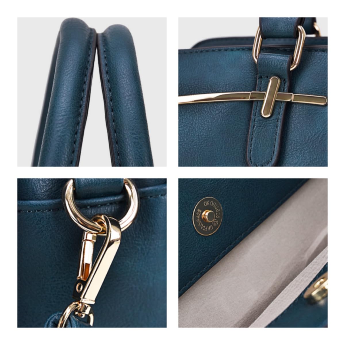 Women’s 2pc Tote & Wallet Handbag Set with 3 Compartments