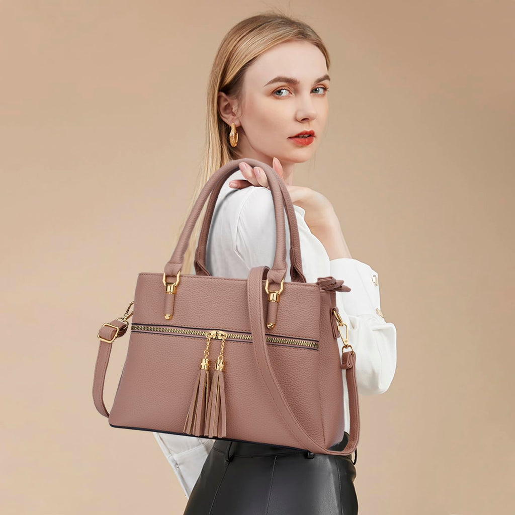 Luxe Leather Satchel & Crossbody Bags -  by Handbags Specialist Headquarter | Available at Handbags Specialist Headquarter