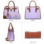 Dasein Women’s 2pcs Satchel & Shoulder Bag Set