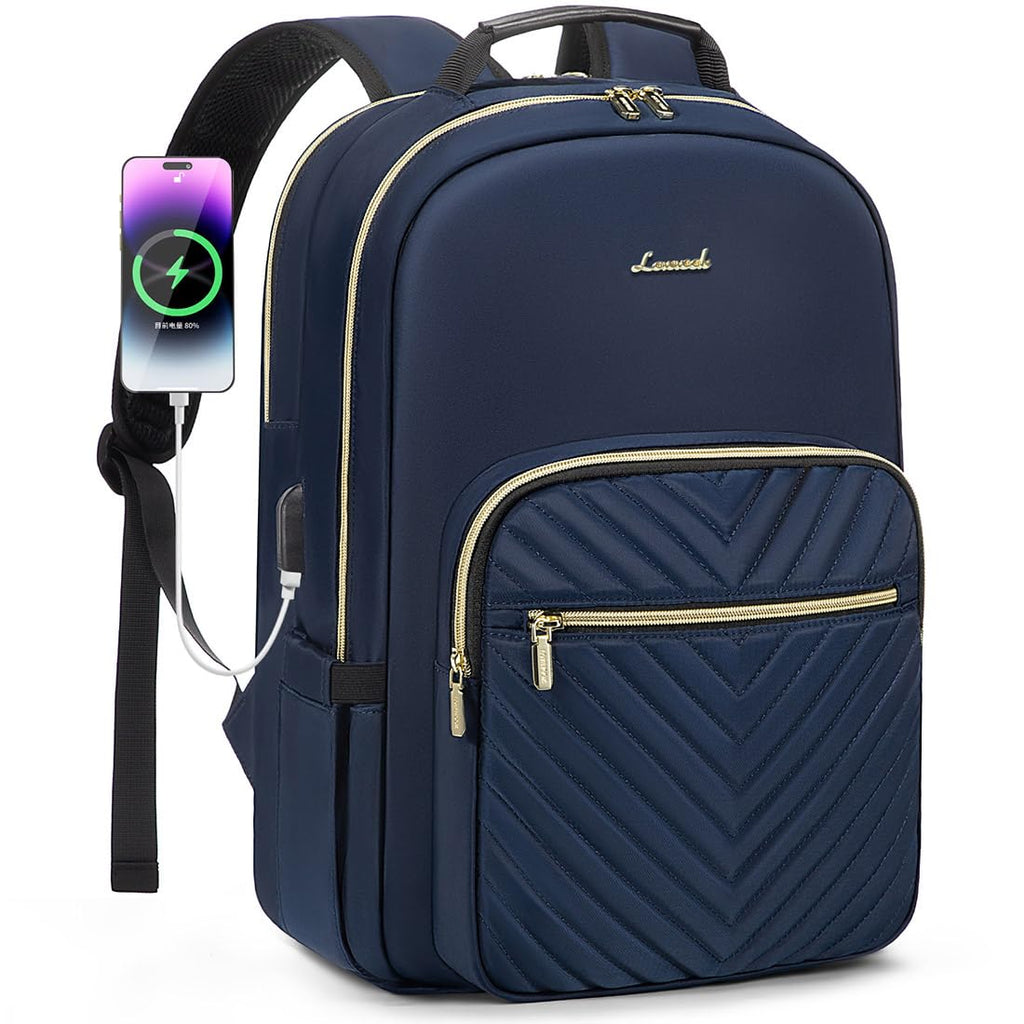 Chic Leather Laptop Backpack for Women - LoveVook - Backpack Bags by Handbags Specialist Headquarter | Available at Handbags Specialist Headquarter