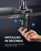 HUANUO Gas Monitor Arm - Adjustable VESA Stand - Gaming Accessories by Handbags Specialist Headquarter | Available at Handbags Specialist Headquarter