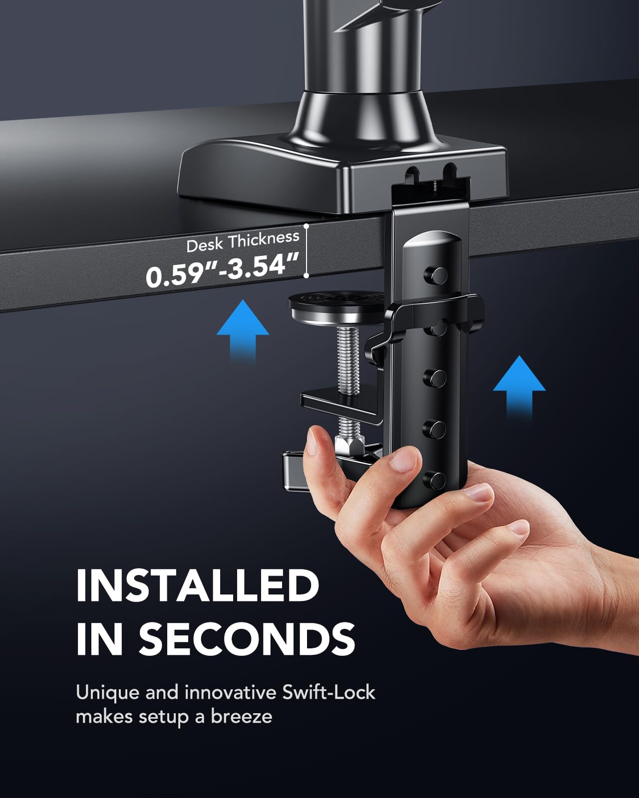 HUANUO Gas Monitor Arm - Adjustable VESA Stand - Gaming Accessories by Handbags Specialist Headquarter | Available at Handbags Specialist Headquarter