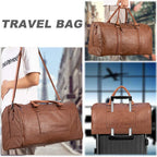 Seyfocnia Oversized Waterproof Leather Duffle Bag