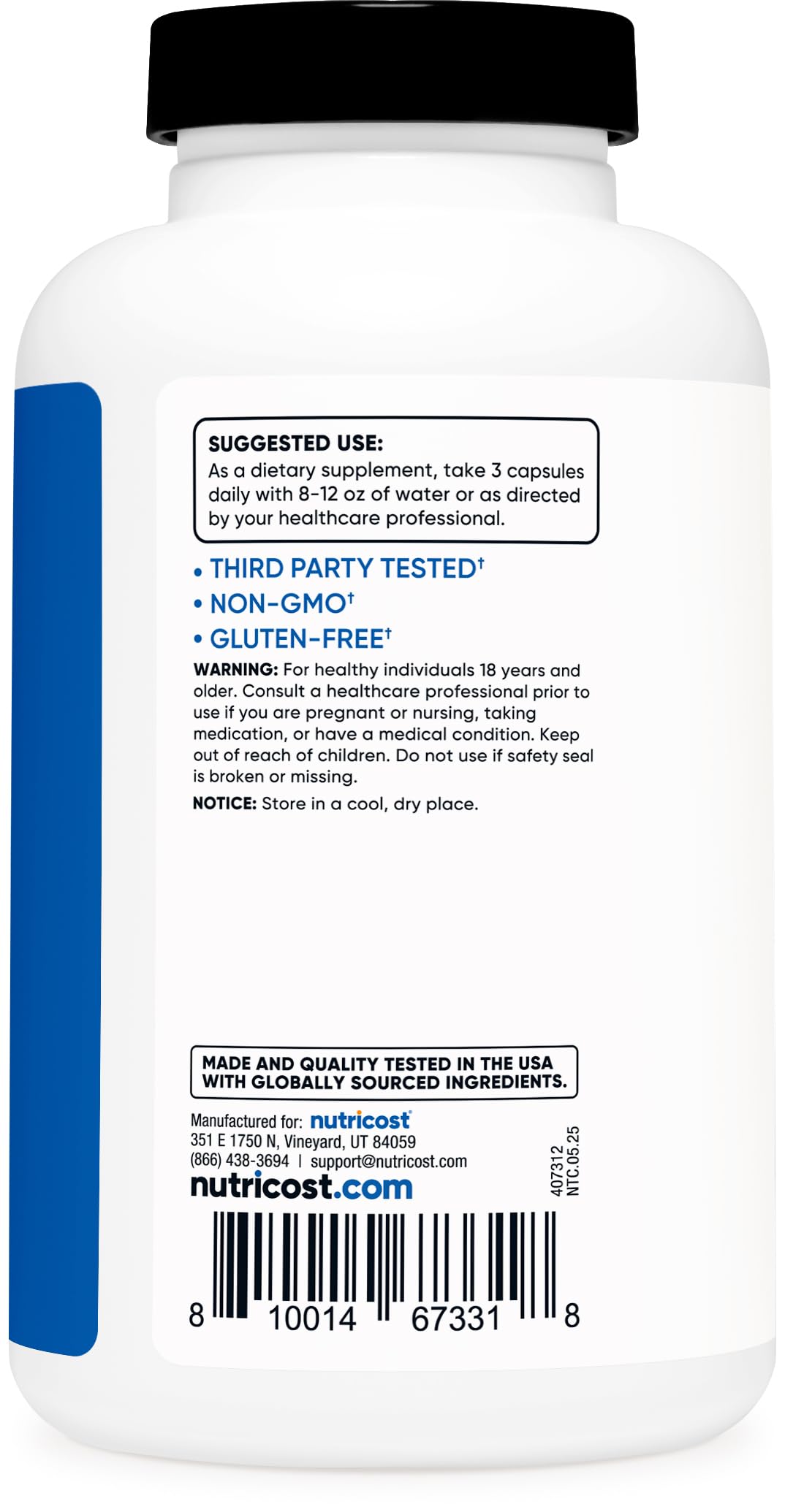 Nutricost Nitric Oxide Surge 2250mg - 180 Caps - Health & Household by Handbags Specialist Headquarter | Available at Handbags Specialist Headquarter