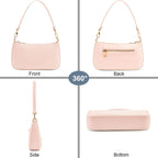 Retro Vegan Leather Shoulder Bag -  by Handbags Specialist Headquarter | Available at Handbags Specialist Headquarter