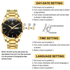 EclipseTime: Luminous Men's Luxury Chrono Watch