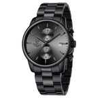 Golden Hour Elite Chrono Steel Men’s Quartz Watch