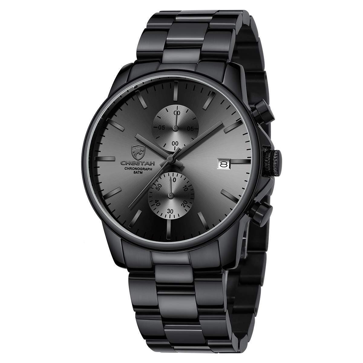 Golden Hour Elite Chrono Steel Men’s Quartz Watch