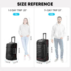 Gonex 70L Wheeled Duffle - Olive Green Travel Bag -  by Handbags Specialist Headquarter | Available at Handbags Specialist Headquarter