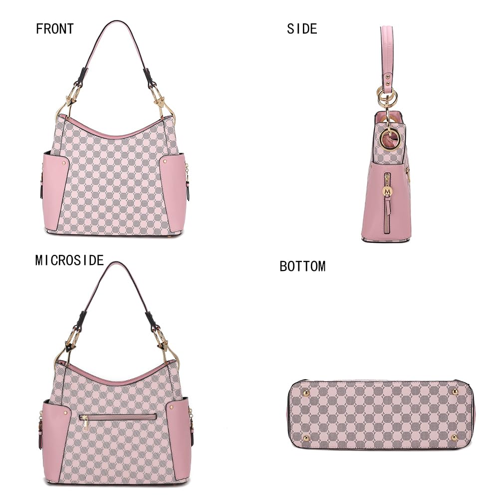 Orange Hobo Shoulder Bag & Wallet Set