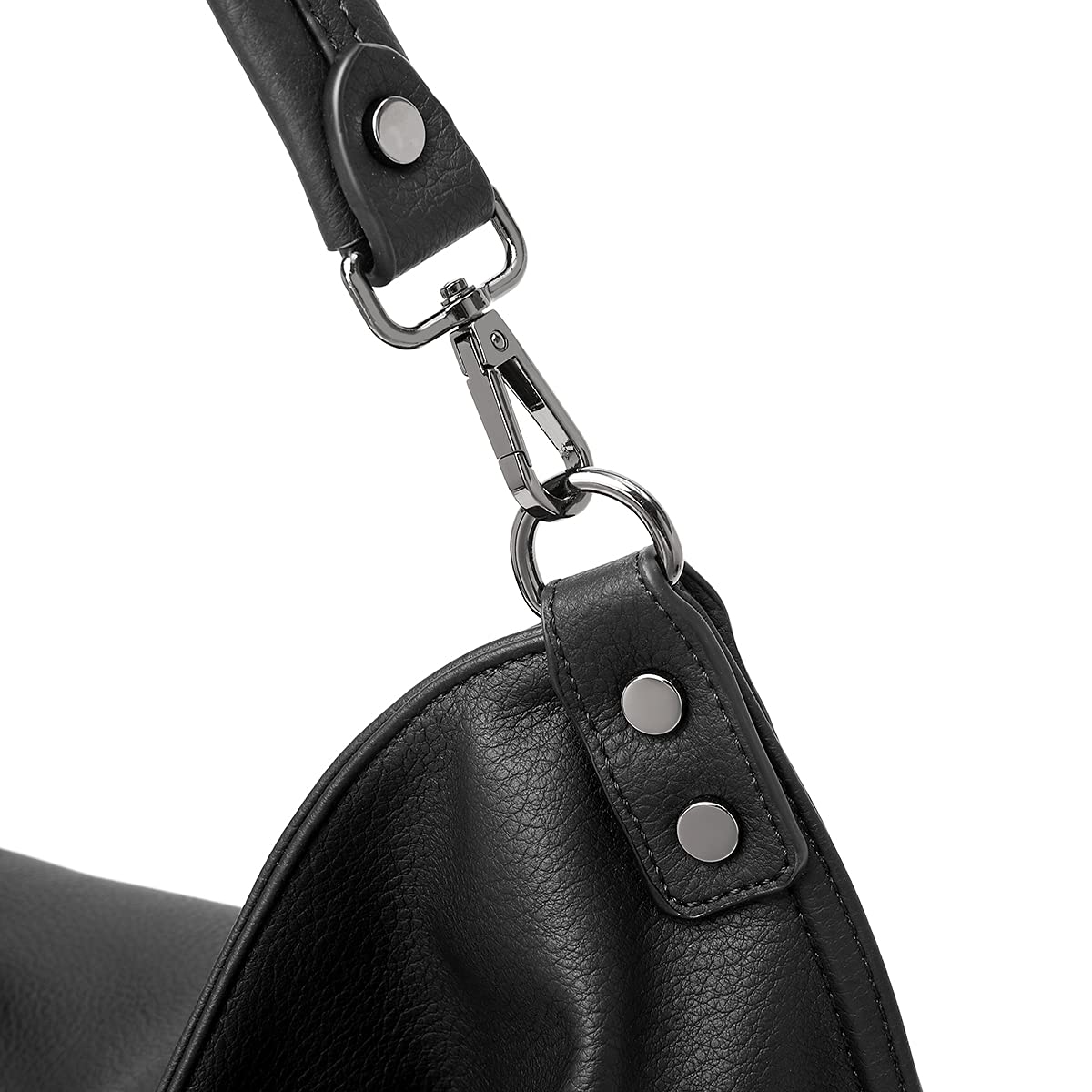 Lapsting Boho Faux Leather Hobo Shoulder Bag