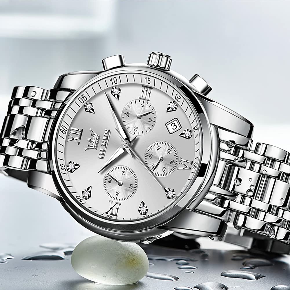 EclipseTime: Luminous Men's Luxury Chrono Watch