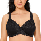 Blossom Embrace: Luxe Lace Full Coverage Bra