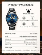 EclipseTime: Luminous Men's Luxury Chrono Watch