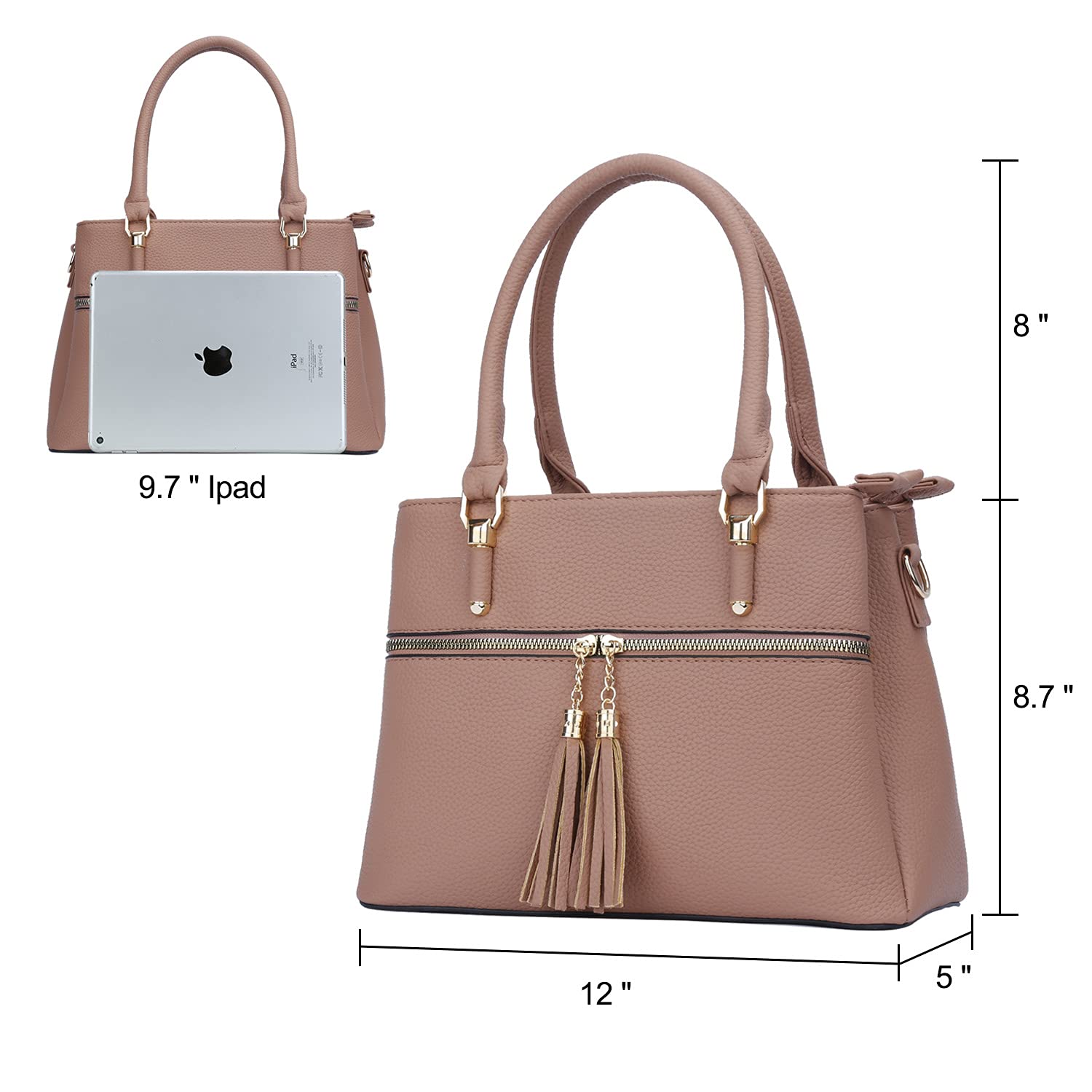 Luxe Leather Satchel & Crossbody Bags -  by Handbags Specialist Headquarter | Available at Handbags Specialist Headquarter