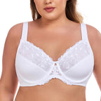 Blossom Embrace: Luxe Lace Full Coverage Bra
