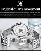 EclipseTime: Luminous Men's Luxury Chrono Watch