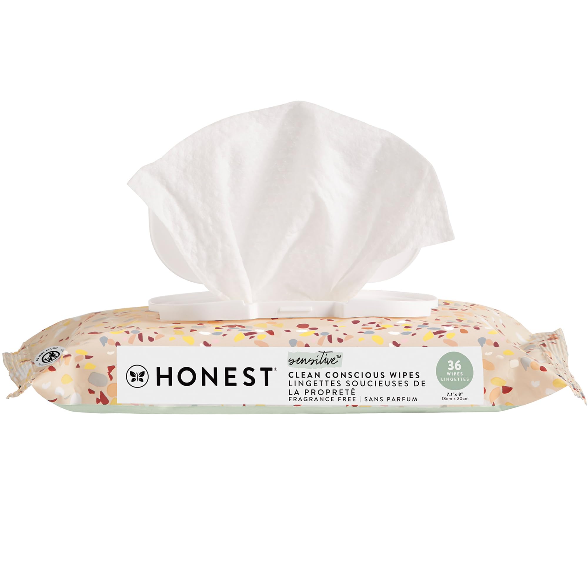 The Honest Company Hypoallergenic Multi-Use Baby Wipes for Sensitive Baby Skin, Pattern Play, 10 Count