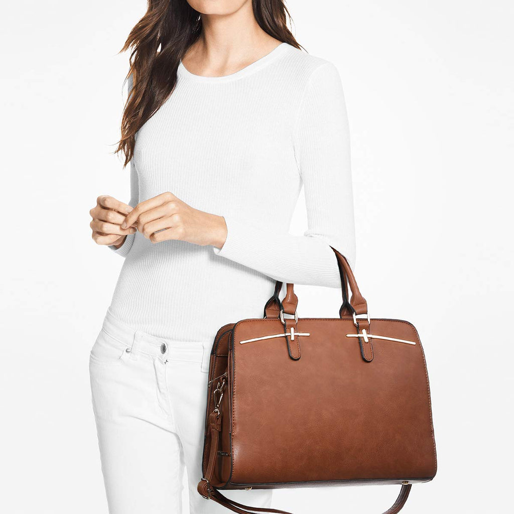 Women’s 2pc Tote & Wallet Handbag Set with 3 Compartments