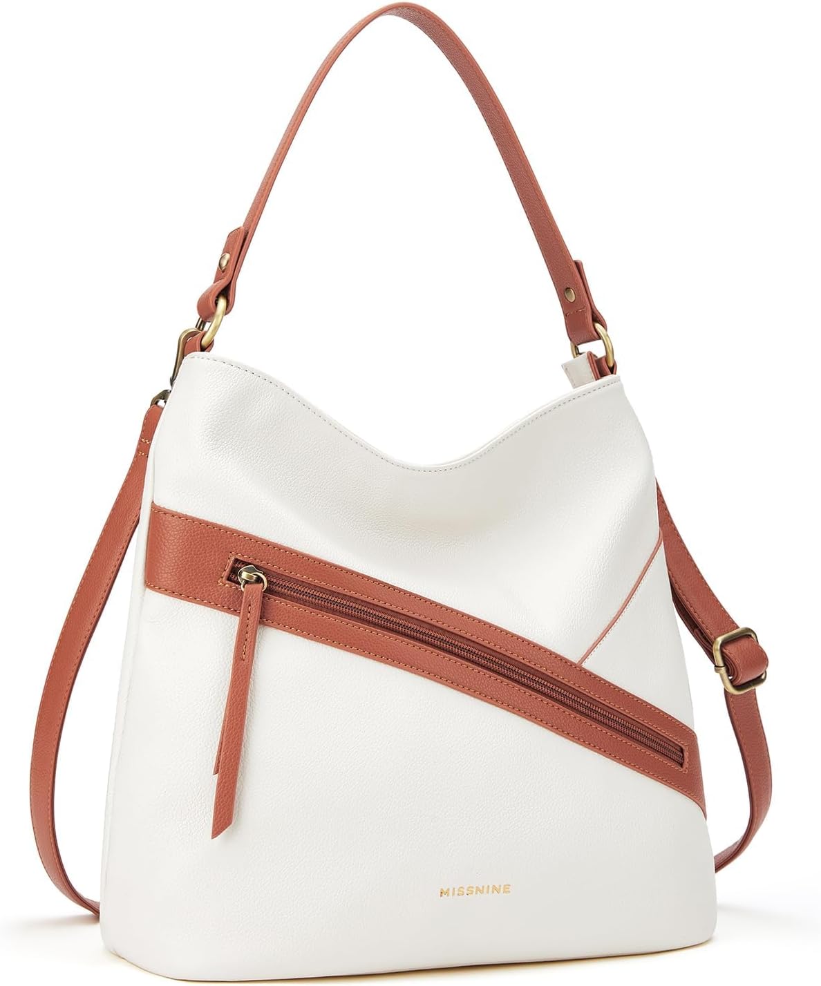 Pocket Zipper Hobo Bag - Hobo Bags by Handbags Specialist Headquarter | Available at Handbags Specialist Headquarter