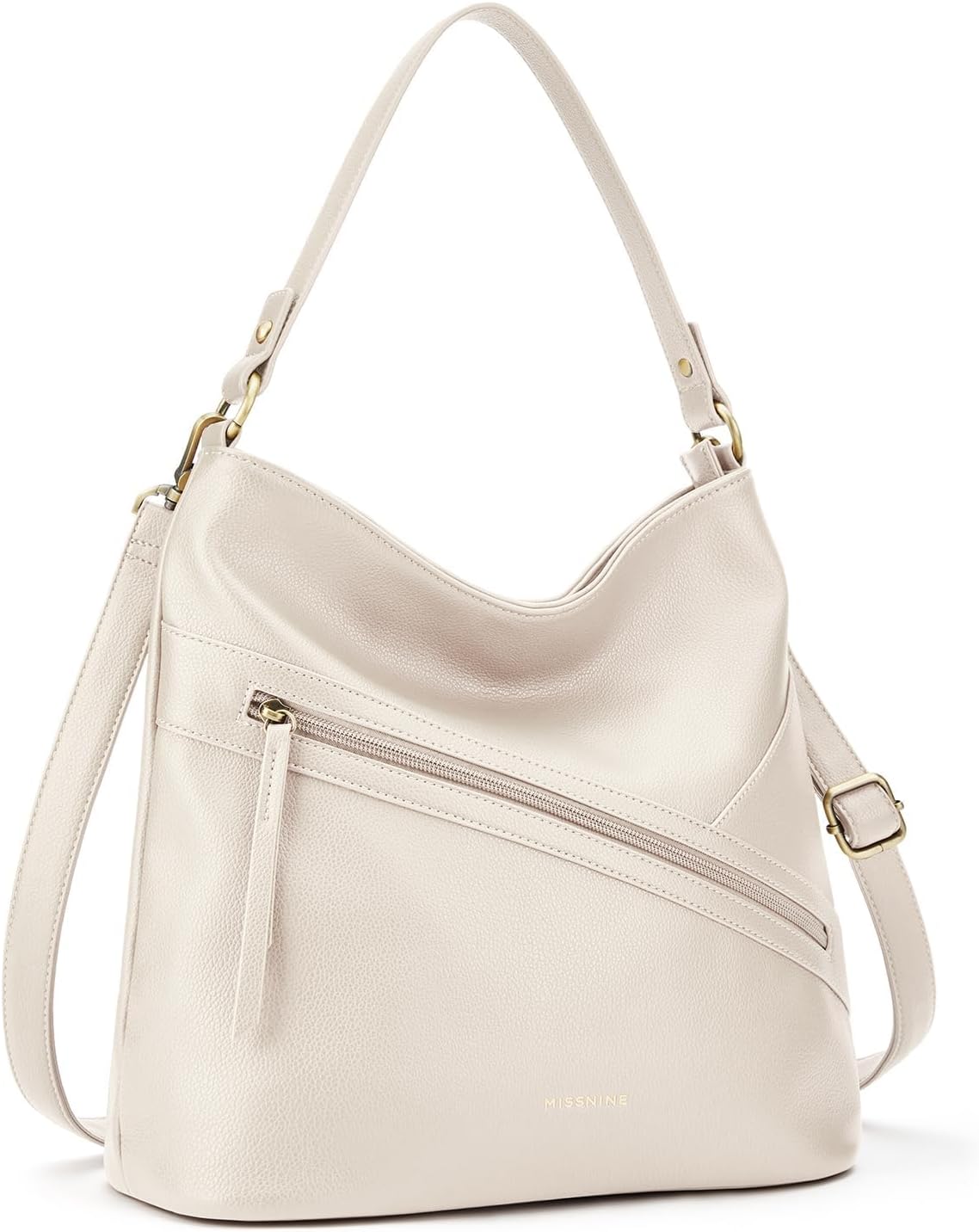Pocket Zipper Hobo Bag - Hobo Bags by Handbags Specialist Headquarter | Available at Handbags Specialist Headquarter