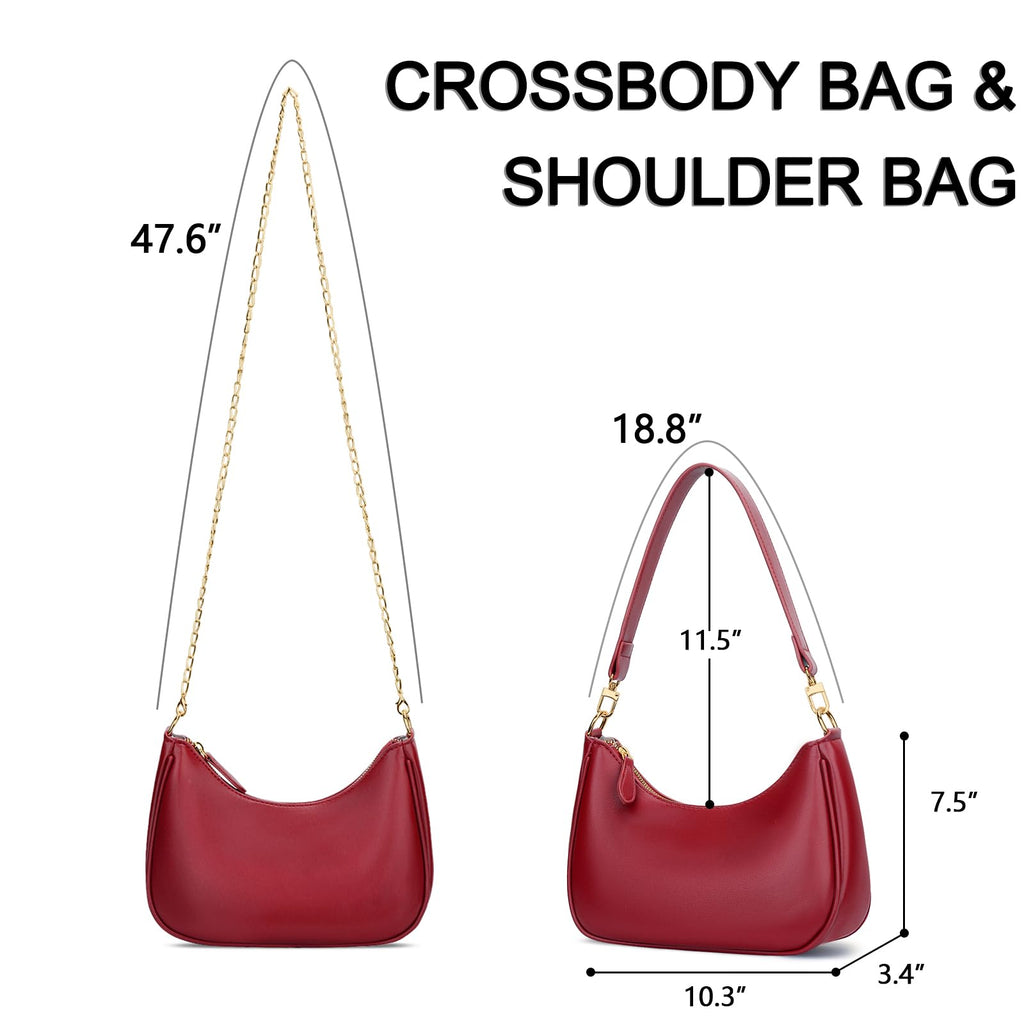 Retro Chic Hobo Bag - Cute Underarm Purse - Shoulder Bags by Handbags Specialist Headquarter | Available at Handbags Specialist Headquarter