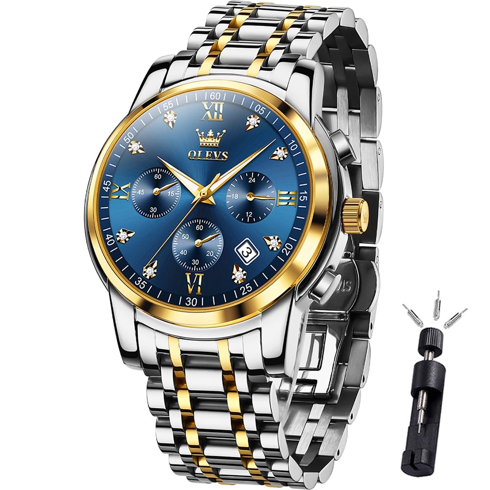 EclipseTime: Luminous Men's Luxury Chrono Watch