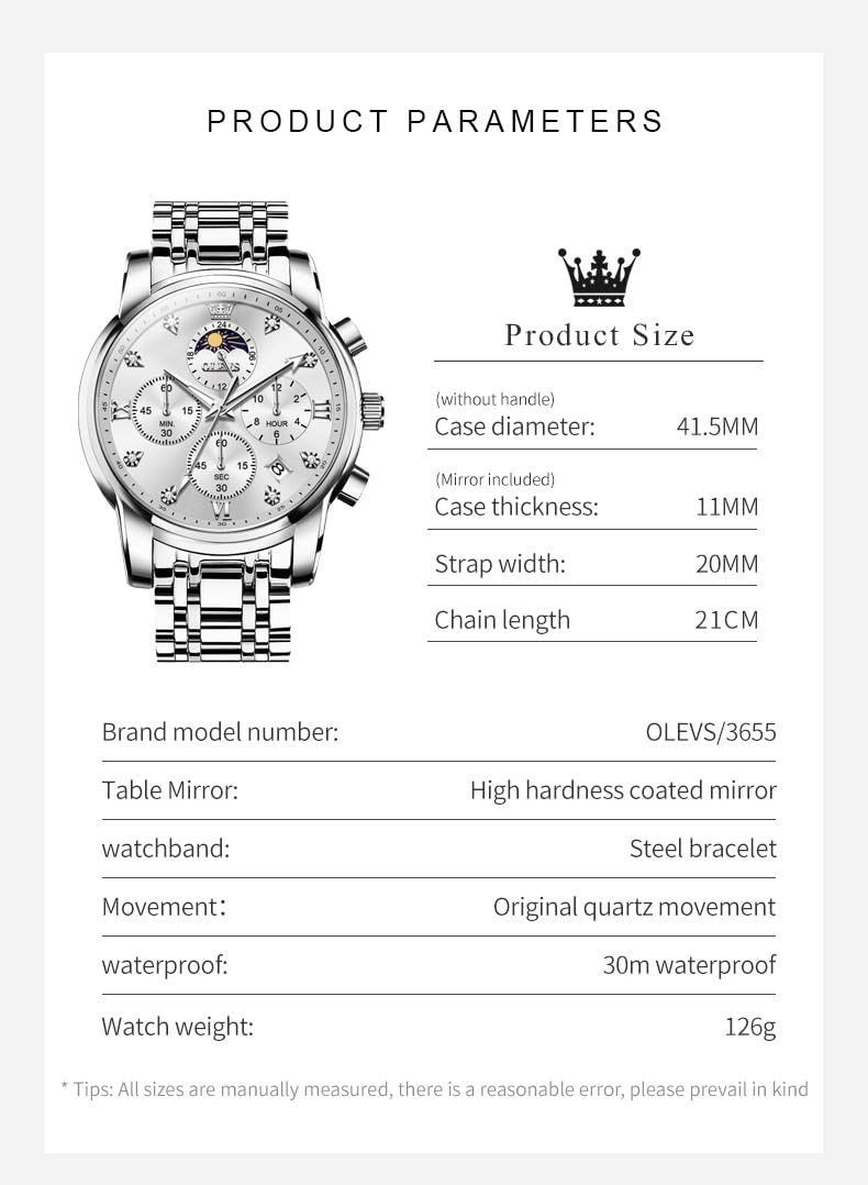 AzureGleam: Elite Men's Diamond Steel Watch