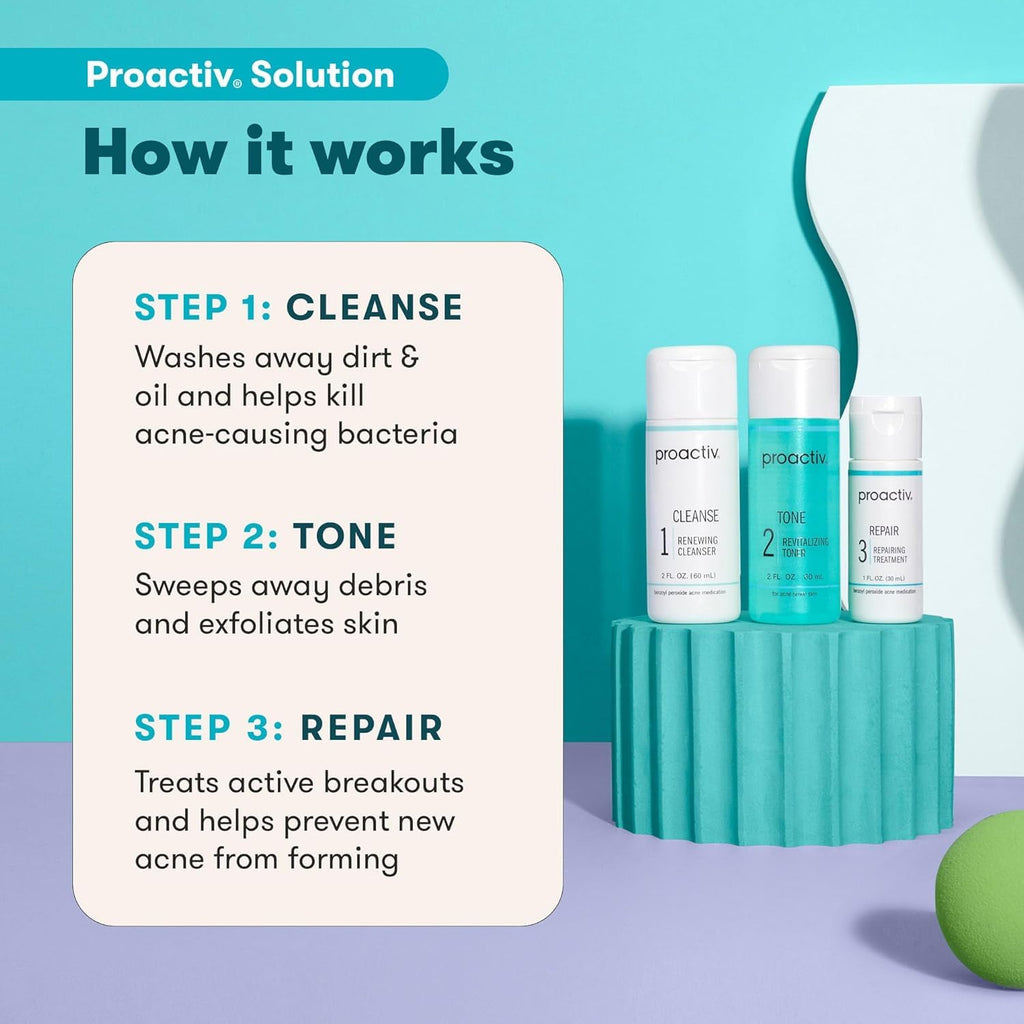 Proactiv 3 Step Acne Treatment Kit + Patches