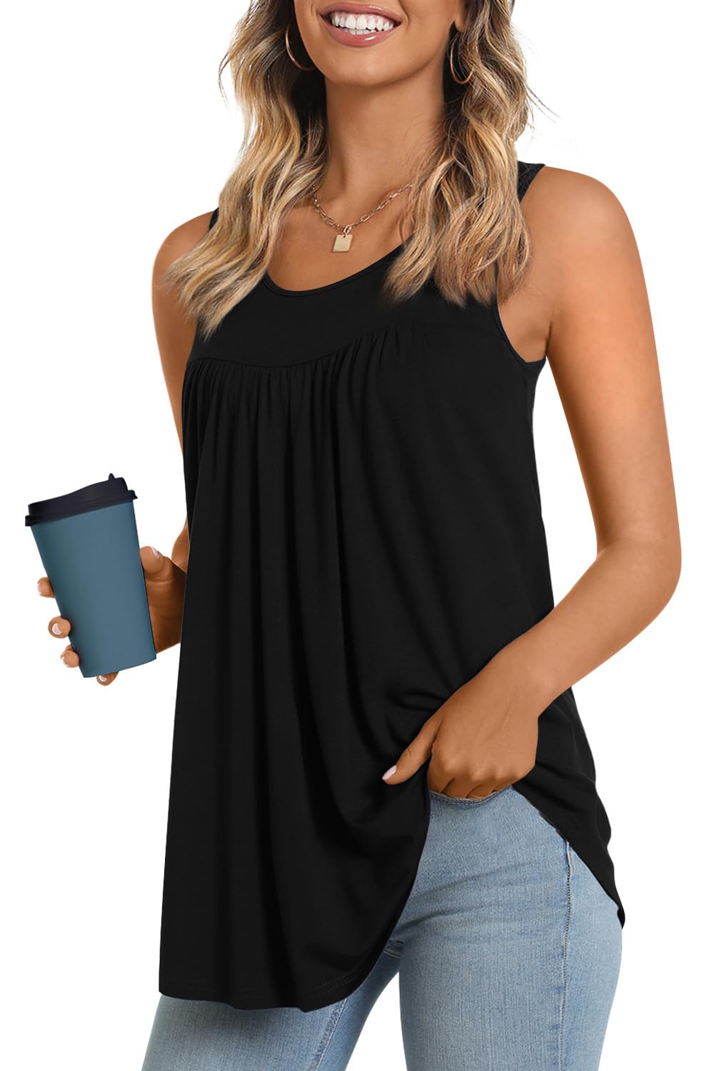 Longyuan Summer Sleeveless Tunics for Women - Tops by Handbags Specialist Headquarter | Available at Handbags Specialist Headquarter