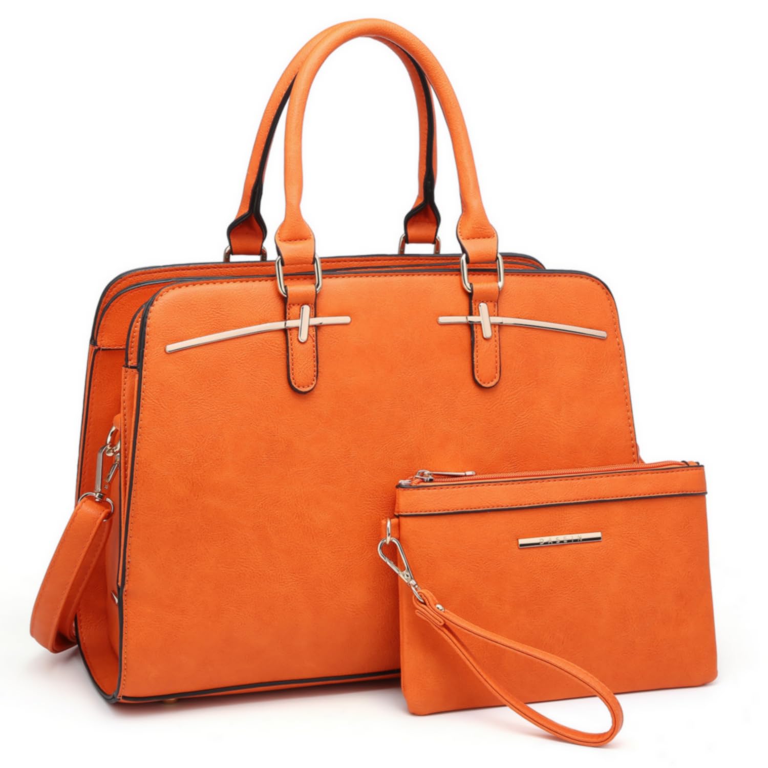 Women’s 2pc Tote & Wallet Handbag Set with 3 Compartments