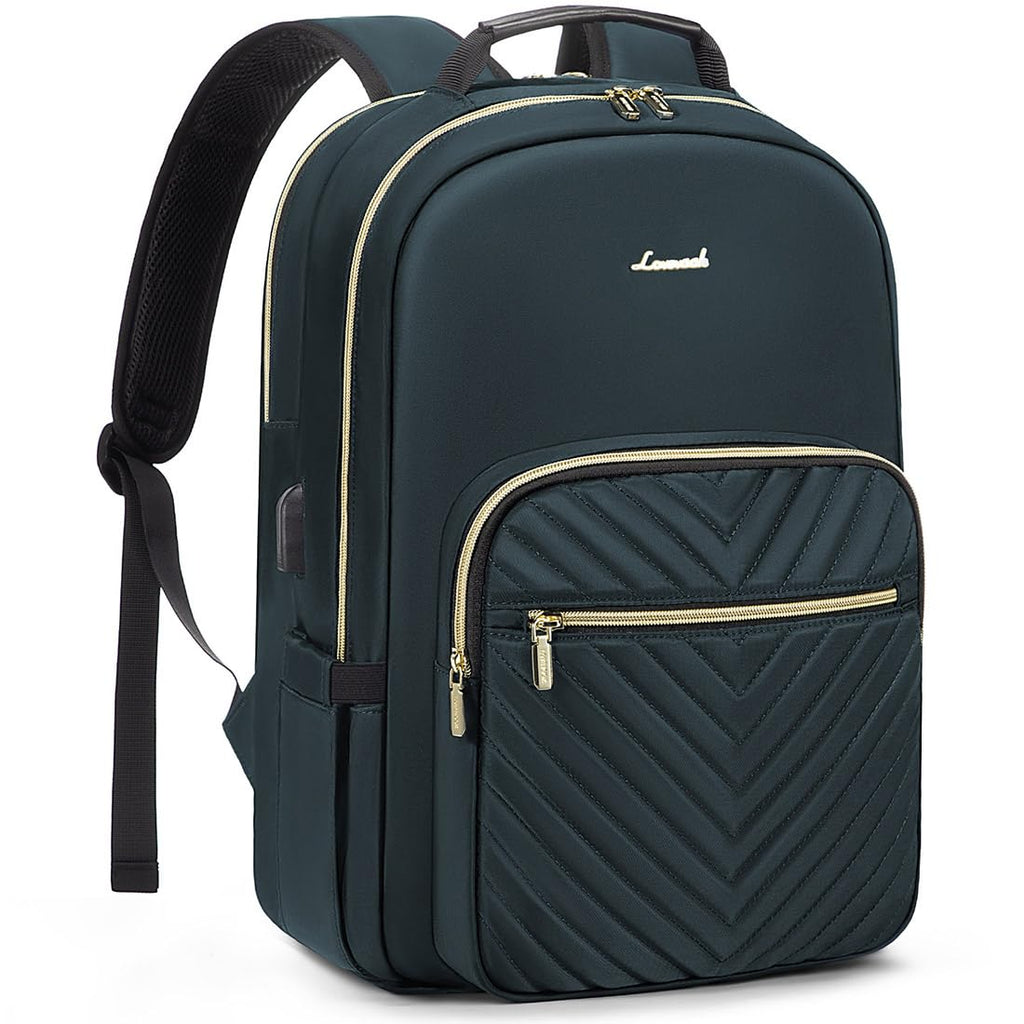 Chic Leather Laptop Backpack for Women - LoveVook - Backpack Bags by Handbags Specialist Headquarter | Available at Handbags Specialist Headquarter