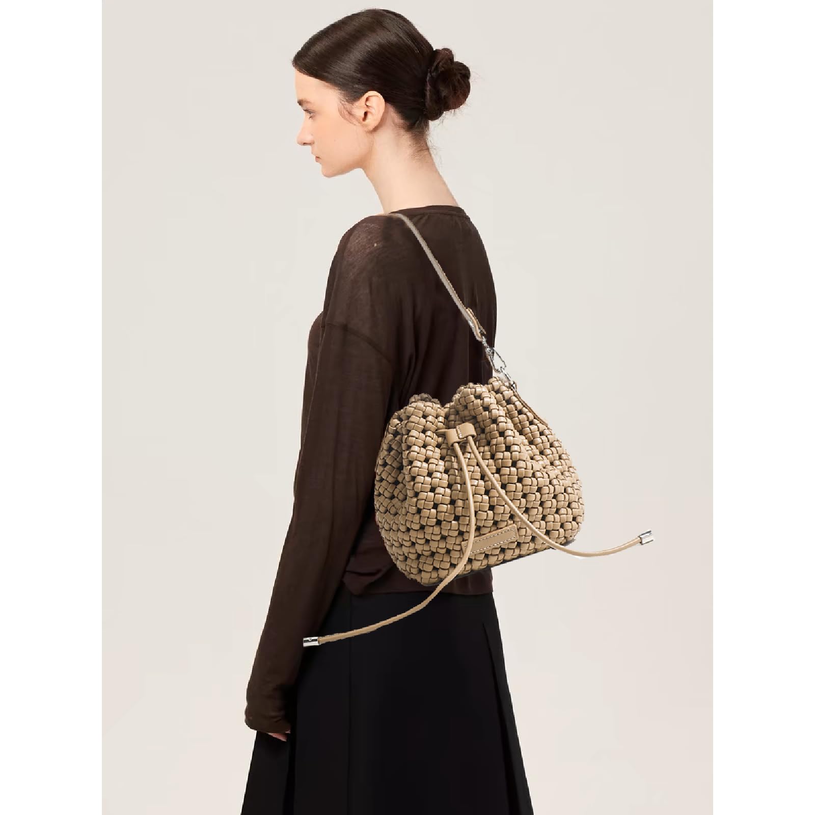 Hollow Bucket Tote Bag -  by Handbags Specialist Headquarter | Available at Handbags Specialist Headquarter