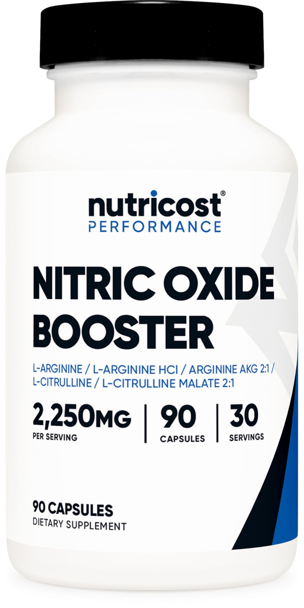 Nutricost Nitric Oxide Surge 2250mg - 180 Caps - Health & Household by Handbags Specialist Headquarter | Available at Handbags Specialist Headquarter