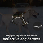 GuardianGrip Tactical Dog Vest - Large, Reflective, Green -  by Handbags Specialist Headquarter | Available at Handbags Specialist Headquarter