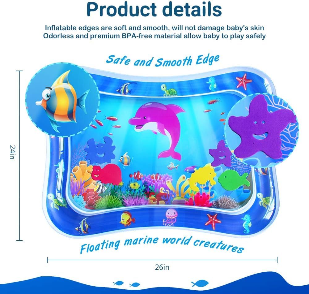 Tummy-Time Water Play Mat - Baby Products by Handbags Specialist Headquarter | Available at Handbags Specialist Headquarter
