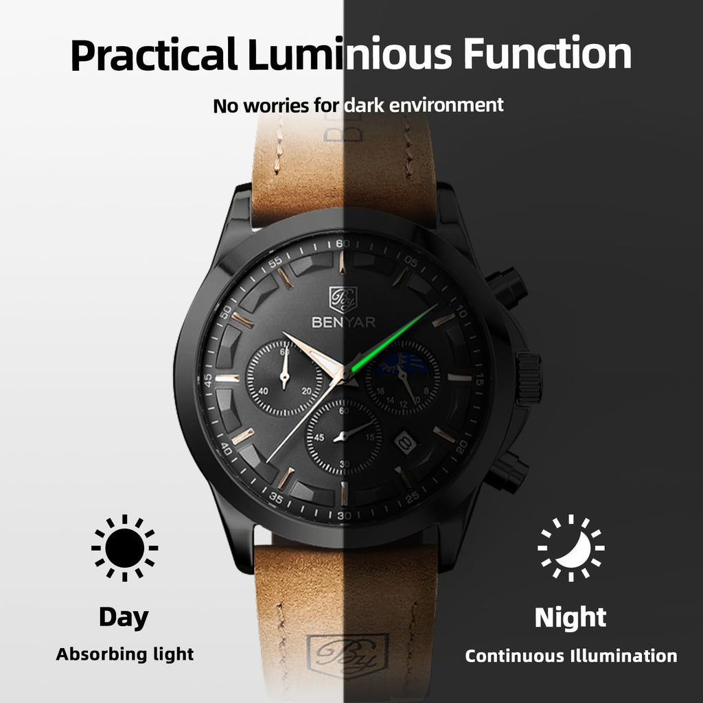 Benyar ChronoPro: Men's Quartz Fashion Watch