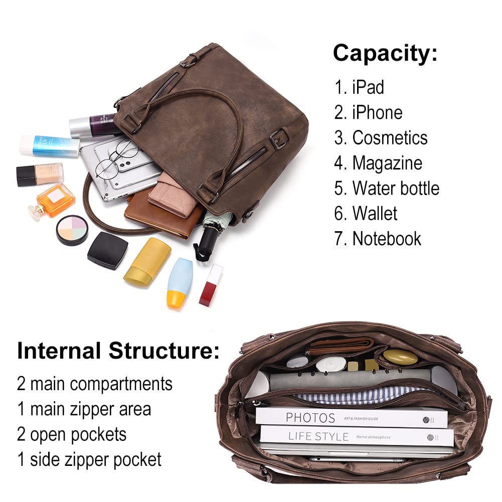 CLUCI Eco Luxe Vegan Leather Tote Bag - Bucket Bag by Handbags Specialist Headquarter | Available at Handbags Specialist Headquarter