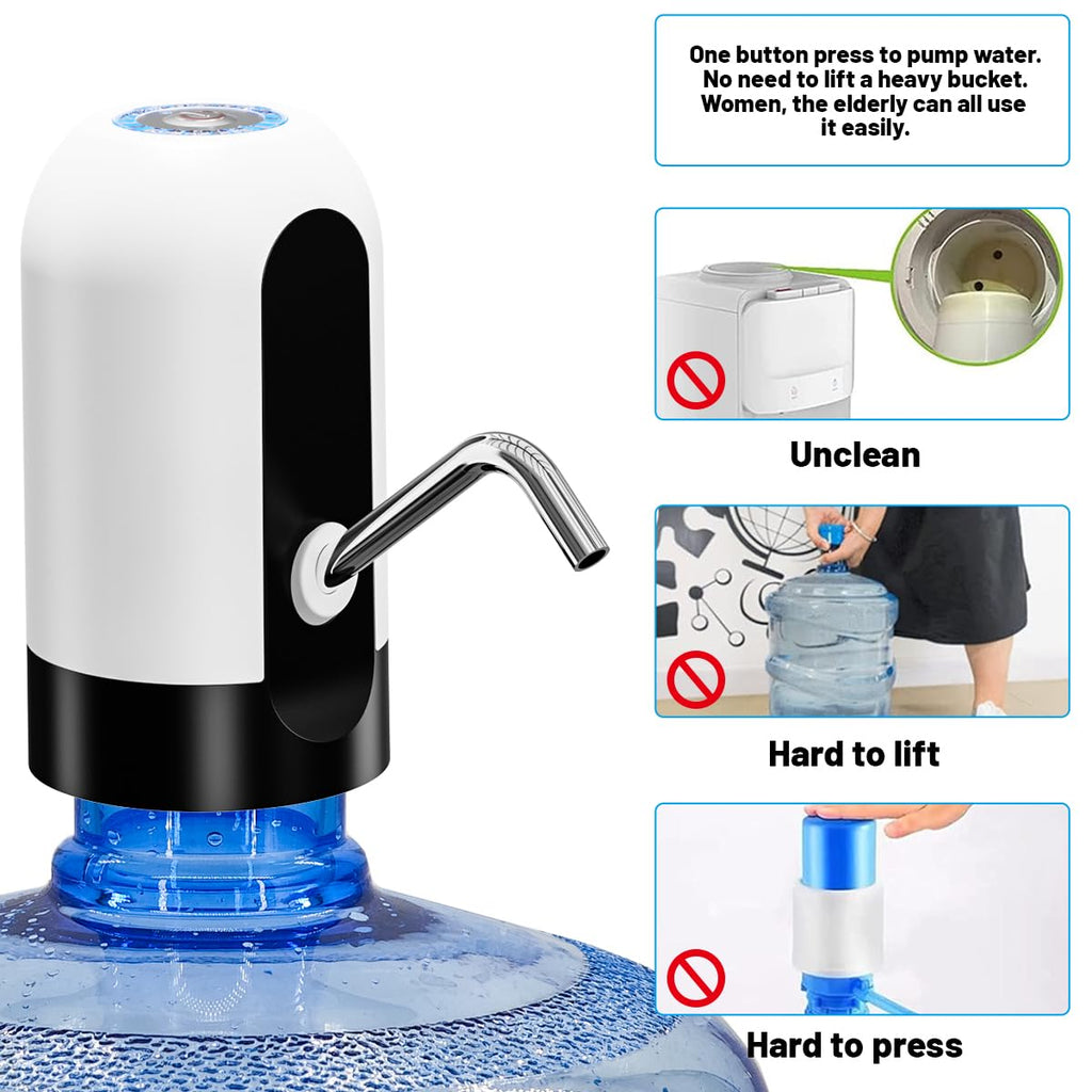 Portable USB Water Dispenser for 3-5 Gallon Bottles
