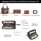 Lapsting Boho Faux Leather Hobo Shoulder Bag