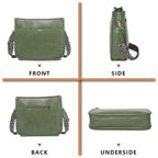 AUYOCO Chic Vegan Leather Crossbody Bag with Strap -  by Handbags Specialist Headquarter | Available at Handbags Specialist Headquarter