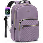 Chic Leather Laptop Backpack for Women - LoveVook - Backpack Bags by Handbags Specialist Headquarter | Available at Handbags Specialist Headquarter